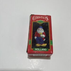 Vtg  Christmas Collectable Holland Santa Ornament Santas Around World 1995 NIB